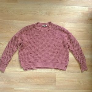 Madewell dusty rose pink knit sweater small